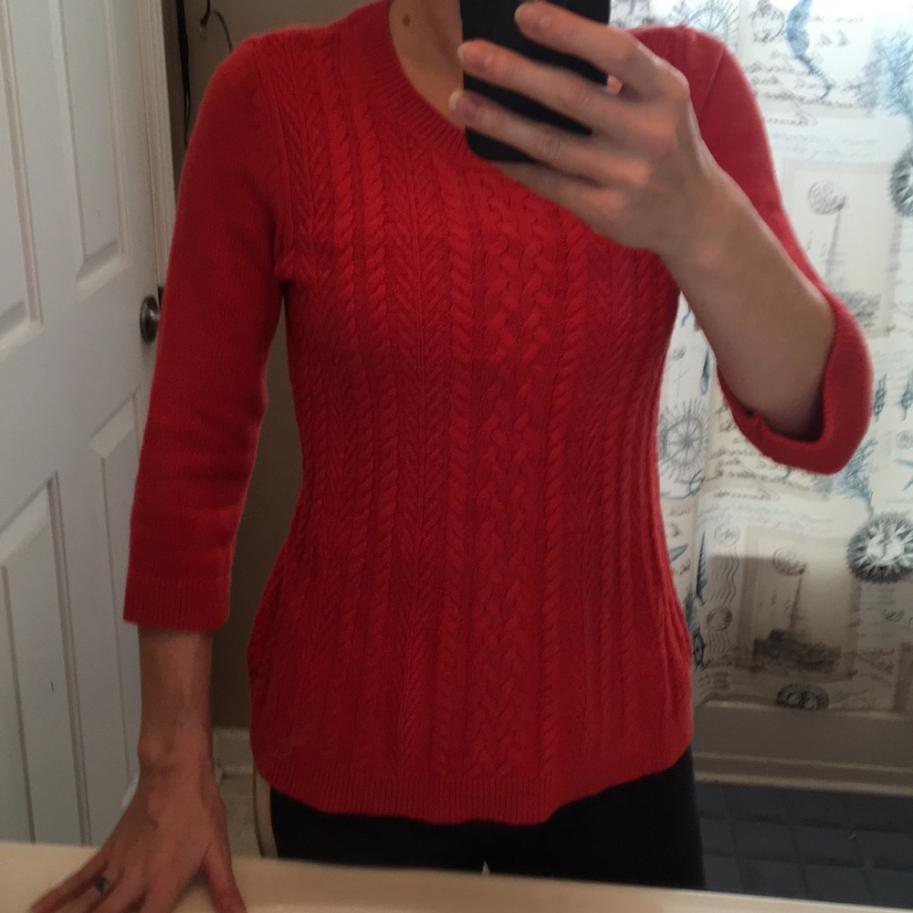 Croft and Barrow red sweater